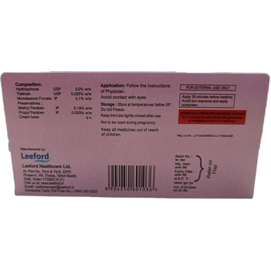 Picture of Hydroquinone Tretinoin and Mometasone Furoate Cream - 15 gm-(B-0010)