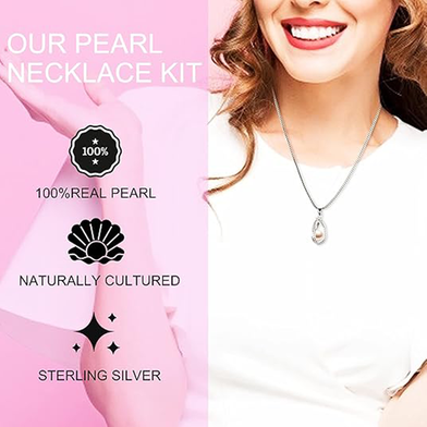 Picture of Wish and Love Pearl Necklace Pendent-(R0010)