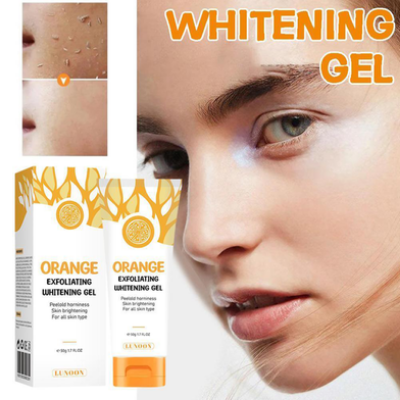 Picture of Orange Exfoliating Whitening Gel Brigten Scrub Face Remove Dryness Skin 50g-(B-0010)