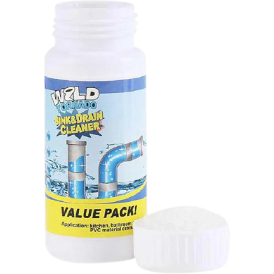 Picture of Pipe Drain Cleaner Kitchen Sink Toilet Drain Cleaner Block Unblock Powder Pipeline Clean Unblocker-(B-0010)