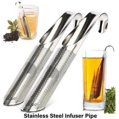 Picture of Kitchen Accessories New Tea Strainer Amazing Stainless Steel Infuser Pipe Design Touch Fill Holder Tool Teaspoon Infuser Filter-(B-0010)