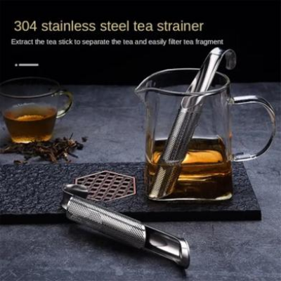 Picture of Kitchen Accessories New Tea Strainer Amazing Stainless Steel Infuser Pipe Design Touch Fill Holder Tool Teaspoon Infuser Filter-(B-0010)