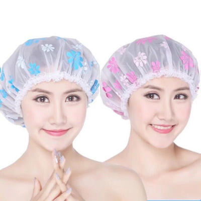 Picture of Waterproof Female Shower Cap/Women Shower Cap for Bath - 1 pcs-(F-0011)