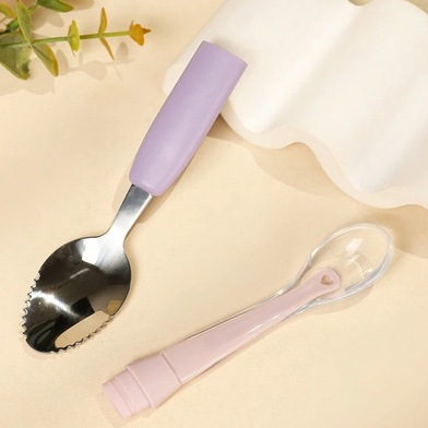 Picture of Children Soft Silicone Spoon For Feeding and Weaning, Infant and Baby Feeding Spoon, Training Spoon For Toddler Kids - 1 pcs-(F-0011)