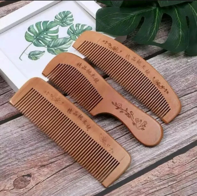 Picture of Long Shape Wooden Hair Combs - 1 pcs-(F-0011)