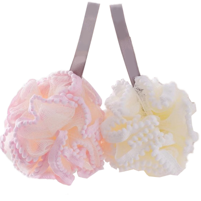 Picture of Bath Sponge Soft Net Foaming Rich Bath Ball New Splicing Color Large Bath Flower Bath Ball Household Toiletries - 1 pcs-(F-0011)