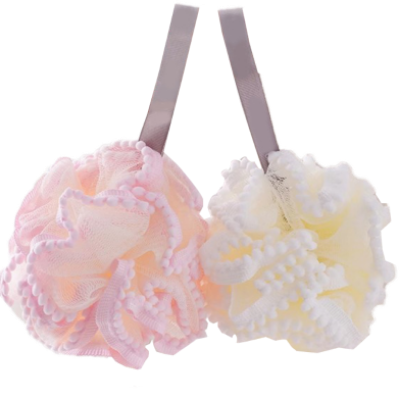 Picture of Bath Sponge Soft Net Foaming Rich Bath Ball New Splicing Color Large Bath Flower Bath Ball Household Toiletries - 1 pcs-(F-0011)