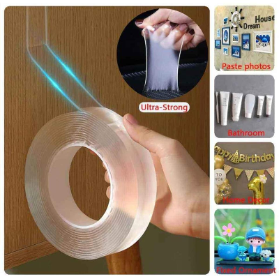 Picture of 3.8 Tube Core Clear Nano Double Side Adhesive Tape - 1Pcs-(F-0011)