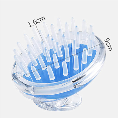 Picture of Silicone Shampoo Scalp Hair Massager Shower Brush Comb Care Tool -1 Pcs-(F-0011)-20 gm
