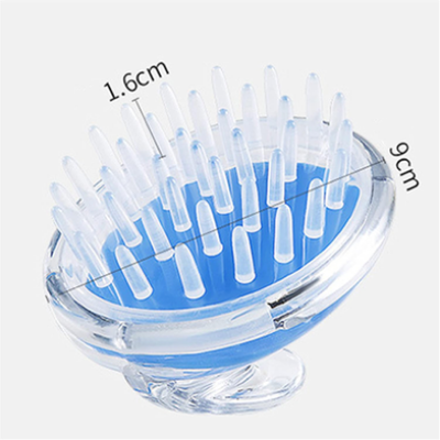 Picture of Silicone Shampoo Scalp Hair Massager Shower Brush Comb Care Tool -1 Pcs-(F-0011)-20 gm