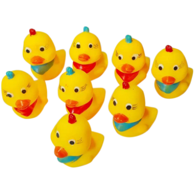 Picture of 8pcs-Floating Duck Bath Toys with Squeezing sound-(F-0011)