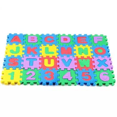 Picture of Foam Number Letter Puzzle 5x5 Floor Mat Foam Puzzle Game Children's Educational Toy (Alphabet A to Z and 1-10) - 1 Set-(F-0011)