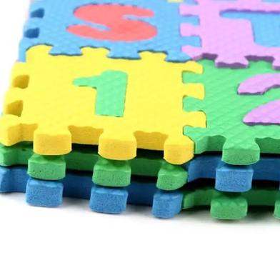 Picture of Foam Number Letter Puzzle 5x5 Floor Mat Foam Puzzle Game Children's Educational Toy (Alphabet A to Z and 1-10) - 1 Set-(F-0011)