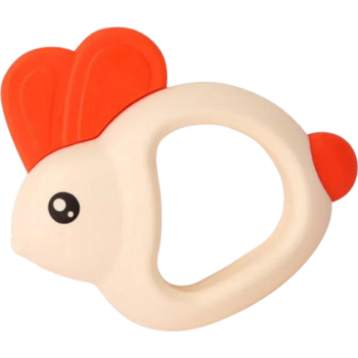 Picture of Silicone head Rabbit Baby Hand Teether With Jhunjhuni CN -1pcs-(F-0011)