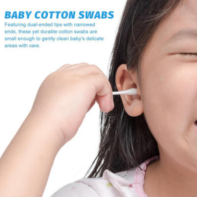 Picture of Children's Cotton Swabs for Baby, Ear Picking for Ears (1 Box) - 200 pcs -CN-(F-0011)