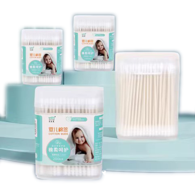 Picture of Children's Cotton Swabs for Baby, Ear Picking for Ears (1 Box) - 200 pcs -CN-(F-0011)