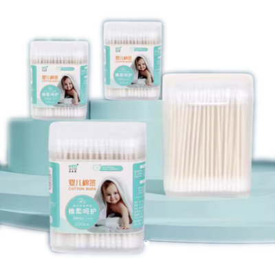 Picture of Children's Cotton Swabs for Baby, Ear Picking for Ears (1 Box) - 200 pcs -CN-(F-0011)