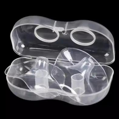 Picture of Nipple Shield with Carrying Box Breast Feeding Nipple - 2 Pcs-(F-0011)