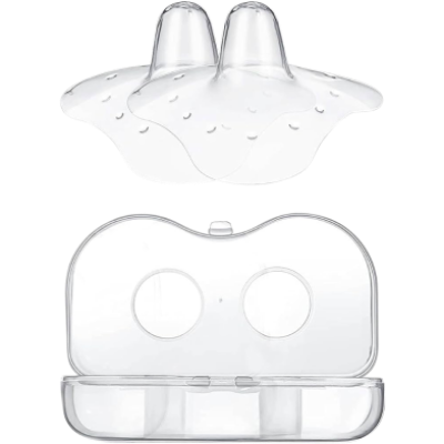 Picture of Nipple Shield with Carrying Box Breast Feeding Nipple - 2 Pcs-(F-0011)