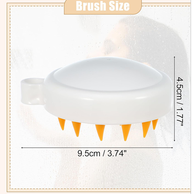 Picture of Silicone Shampoo Scalp Hair Massager Shower Brush Comb Care Tool -1 Pcs (Any Color)-(F-0011)-10 gm