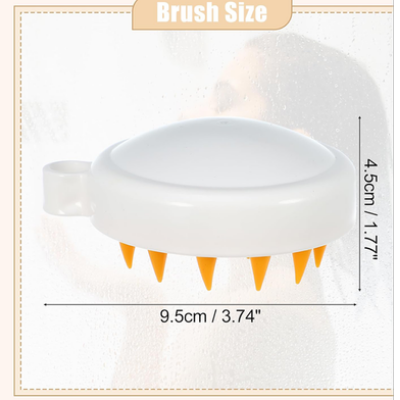 Picture of Silicone Shampoo Scalp Hair Massager Shower Brush Comb Care Tool -1 Pcs (Any Color)-(F-0011)-10 gm