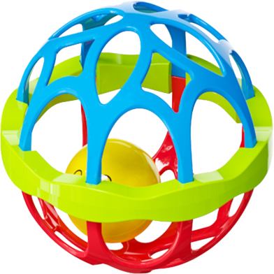 Picture of Baby Plastic Soothing Rattle Toy for Newborn Baby 0-3-6 Month Early Education Puzzle Hand Ball-(F-0011)