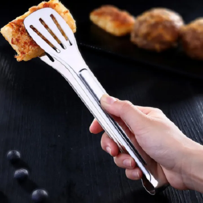 Picture of Tongs for Serving Food, Food Grade Stainless Steel Tongs - 1 pcs-(F-0011)