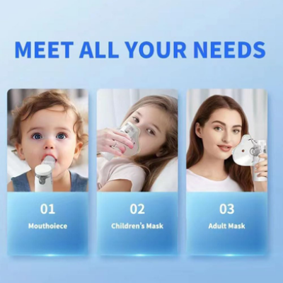 Picture of Mesh Nebulizer Household Portable Ultrasonic Children's, Adult's Nebulizer Humidifier -1Pcs-(F-0011)