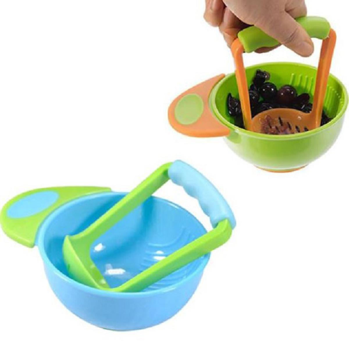 Picture of Baby Food Mixing Grinder Baby Manual Food Grinding Bowl Handle - 1 pcs-(F-0011)