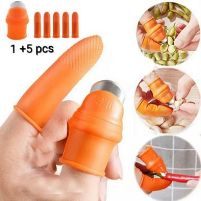 Picture of Vegetable And Fruits Thumb Cutter Finger cutter -1 Pcs-(F-0011)
