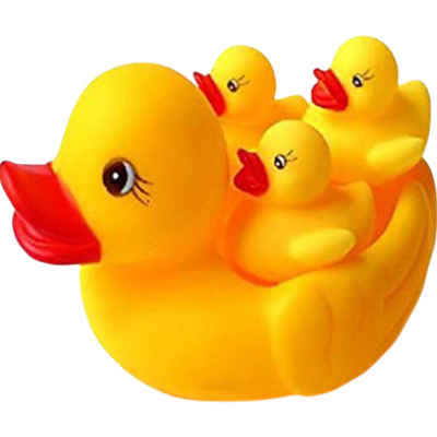 Picture of Mini Floating Duck Bath Toys with Squeezing Sound - 4 Pcs-(F-0011)
