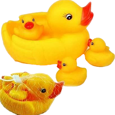 Picture of Mini Floating Duck Bath Toys with Squeezing Sound - 4 Pcs-(F-0011)