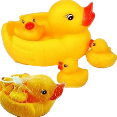Picture of Mini Floating Duck Bath Toys with Squeezing Sound - 4 Pcs-(F-0011)