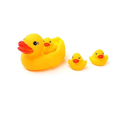 Picture of Mini Floating Duck Bath Toys with Squeezing Sound - 4 Pcs-(F-0011)