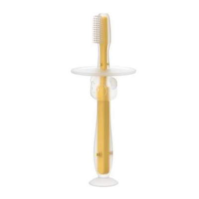 Picture of Full Silicone Soft-Bristled Baby Training Toothbrush and Teether - 1pc-(F-0011)