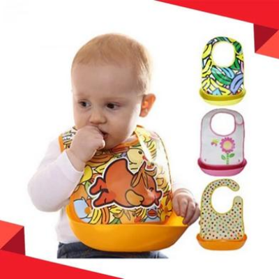 Picture of Children'S Waterproof 3D Detachable Bib With Pocket - 1pc-(F-0011)