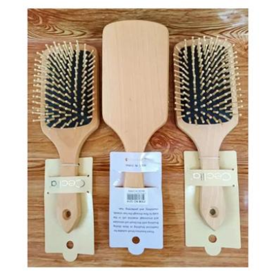 Picture of Premium Fashion Paddle Cushion Wooden Hair Brush/Comb-1pcs-(F-0011)