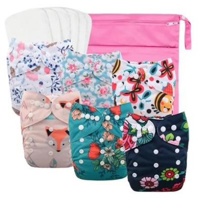Picture of Washable Cloth Diaper Pant For Baby 1pcs Pad Attach - 0-24 Month 1 Pcs (Any Print)-(F-0011)