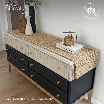 Picture of Baah’s Natural Living Jute Runner-Gold