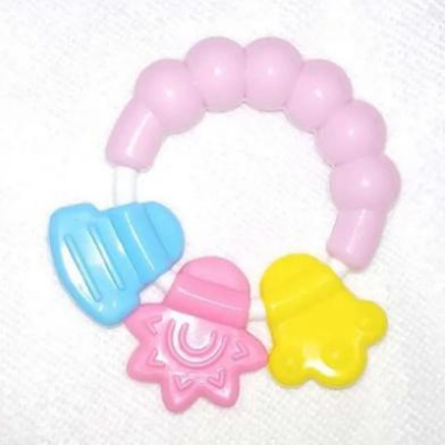 Picture of Silicone Baby Hand Teether With Jhunjhuni CN - 1pcs-(F-0011)