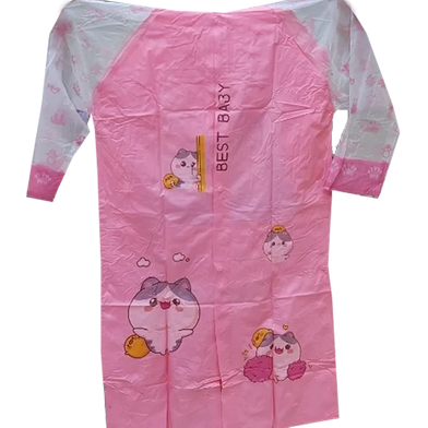 Picture of Kids Cartoon Waterproof Boys and Girls Long Raincoat With School Bag Space (Any Design)-(C-AP)-Full Look: 34