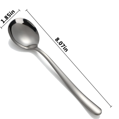 Picture of Stainless Steel Soup Spoon 7 Inch Set - 6 Pcs-(000-CK)