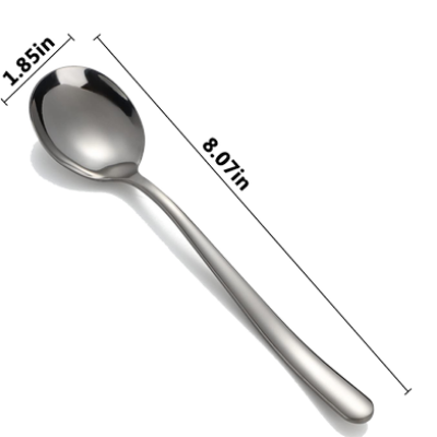 Picture of Stainless Steel Soup Spoon 7 Inch Set - 6 Pcs-(000-CK)