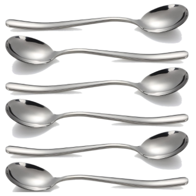 Picture of Stainless Steel Soup Spoon 7 Inch Set - 6 Pcs-(000-CK)