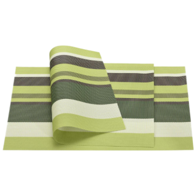 Picture of Placemat Insulation Mat Coasters Kitchen Dining Table Mat-6 pcs (Green)-(000-CK)