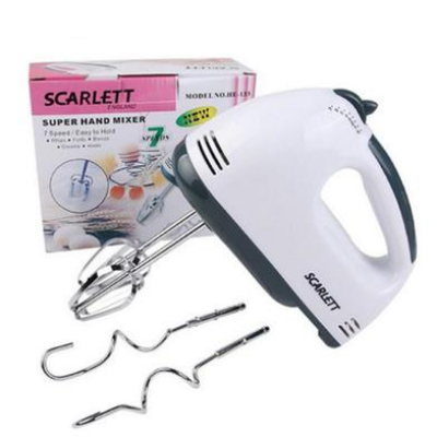 Picture of Scarlett Electric Egg Beater and Mixer for Cake Cream - White-(000-CK)