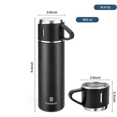 Picture of Vacuum Insulated Thermal Flask Set With Cup Set 3 in1-(000-CK)