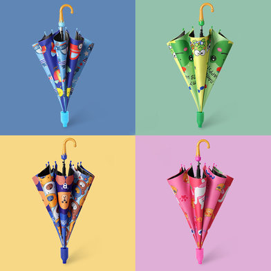 Picture of Kids Ice-Cream Umbrella With Anti-Drip Plastic Cover (Any Color and Design) -1 Pcs-(C-AP)-Full Look: 42