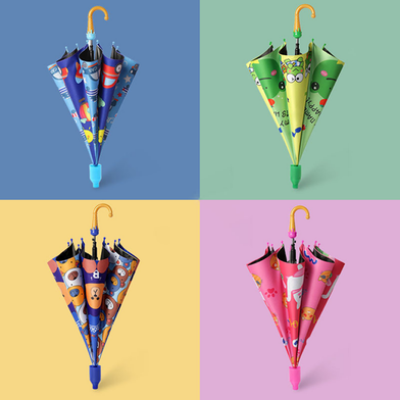 Picture of Kids Ice-Cream Umbrella With Anti-Drip Plastic Cover (Any Color and Design) -1 Pcs-(C-AP)-Full Look: 42