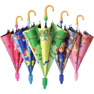 Picture of Kids Ice-Cream Umbrella With Anti-Drip Plastic Cover (Any Color and Design) -1 Pcs-(C-AP)-Full Look: 42